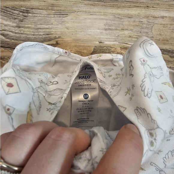 Halo Baby Sleepsack Swaddle Size Small 3-6 Months Harry Potter Hedwig Owl - Picture 4 of 5